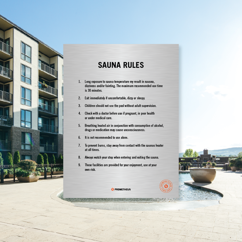 Sauna Rules Standard Panel C
