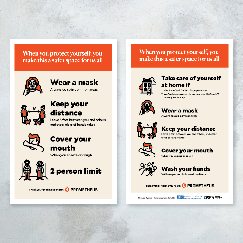 COVID 11" x 17" Signs