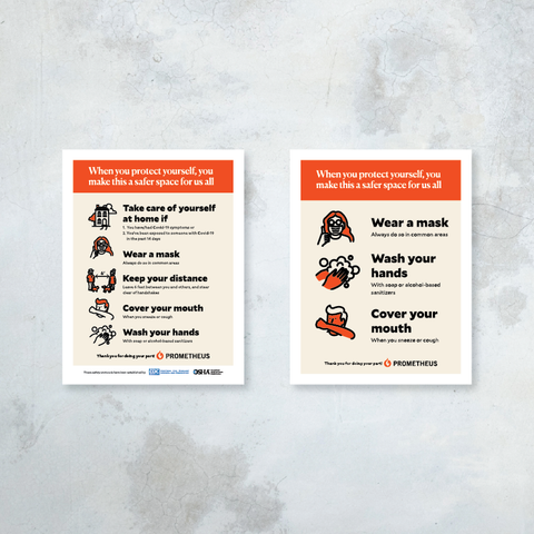 COVID 8.5" x 11" Signs