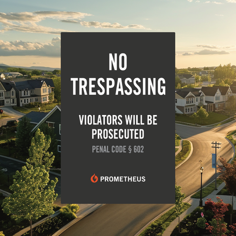 No Trespassing sign
