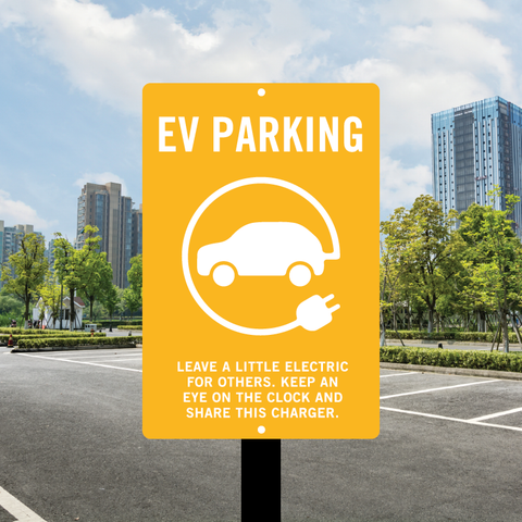 Electric Vehicle Parking (Post and Panel)