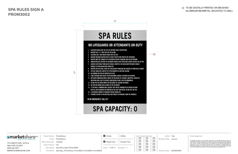 Spa Rules Standard Panel A