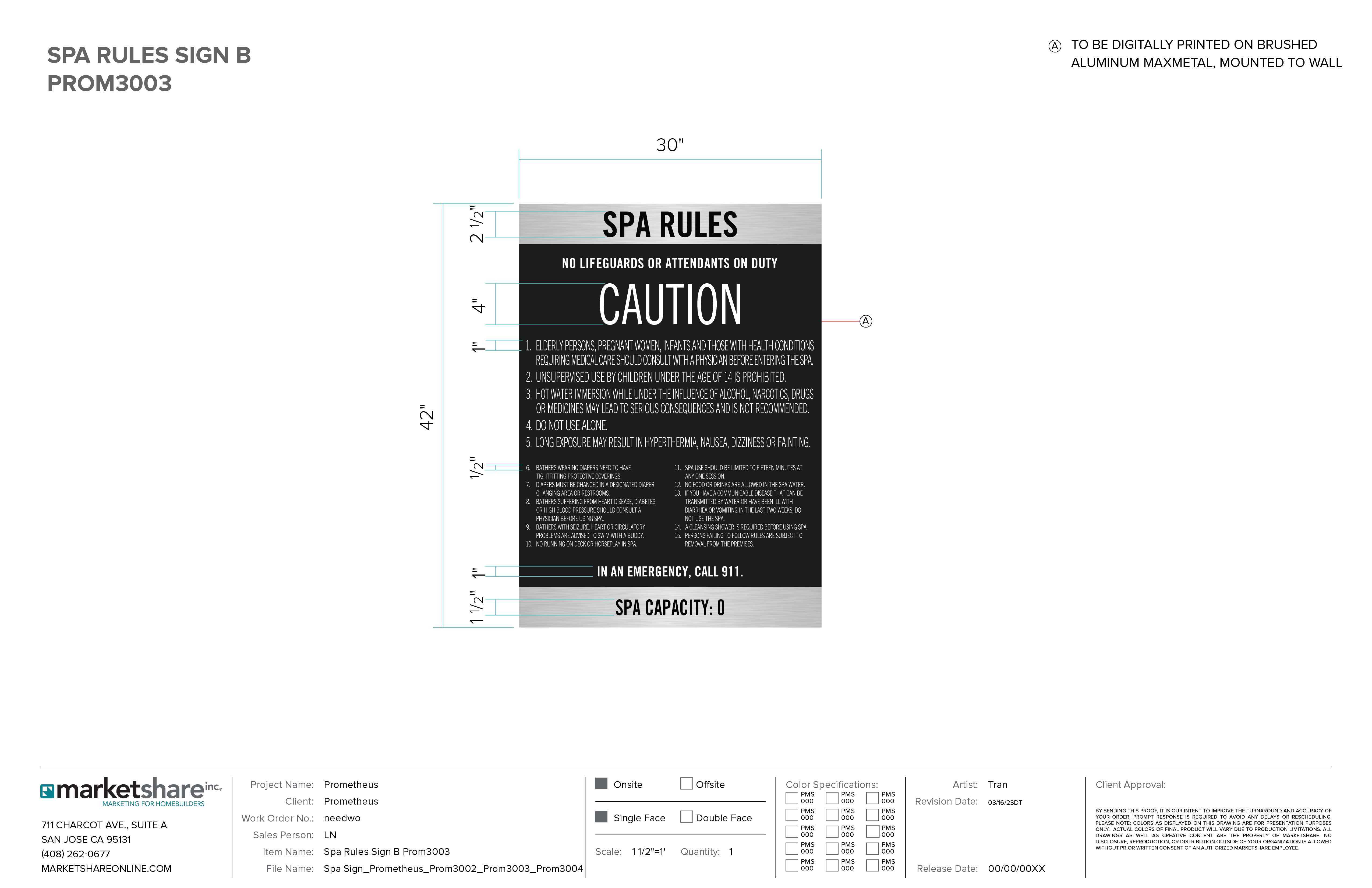 Spa Rules Standard Panel B