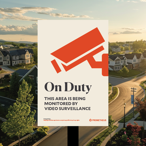 VIDEO SURVEILLANCE SIGN - CA NEIGHBORHOODS (Post and Panel)