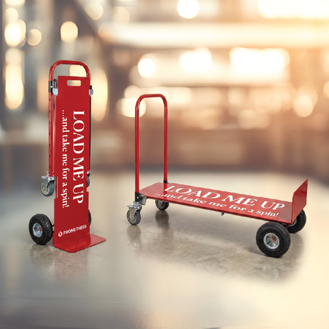 "Load Me Up" Red Convertible Aluminum Hand Truck