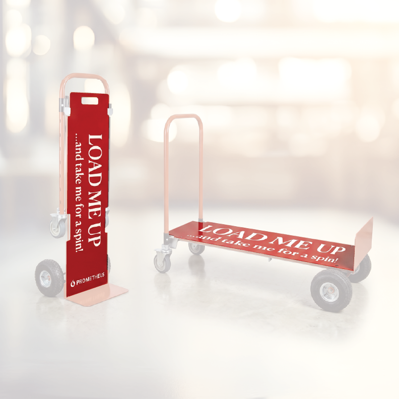 "Load Me Up" Red Convertible Aluminum Hand Truck - Replacement Graphic Vinyl