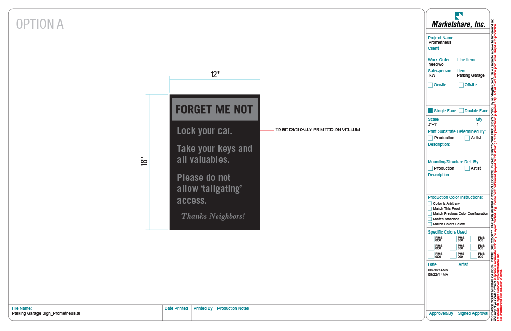 Forget Me Not (Panel Only)