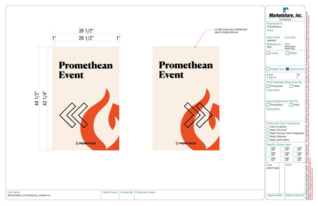 SPECIAL EVENT WINDMASTER INSERTS | Prometheus Online Store