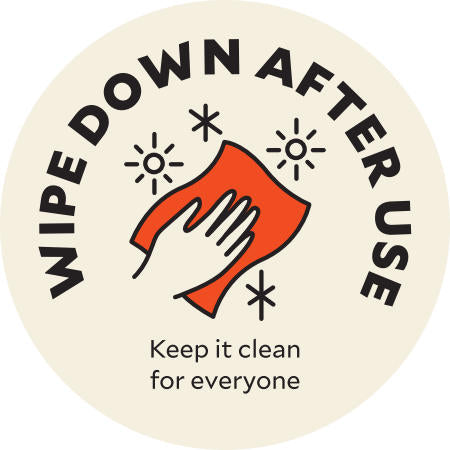 Wipe COVID 4" Sticker